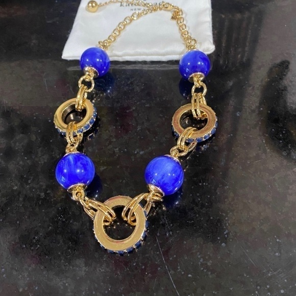 Kate Spade Second Nature Necklace BlueMulti Round Bauble Spheres Collar GORGEOUS - Picture 4 of 7